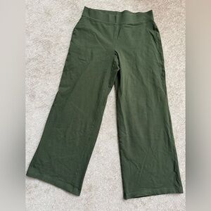 Lands' End Wide Leg StarFish Pants - Olive